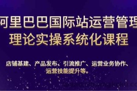 阿里巴巴国际站运营管理理论实操系统化课程：基建、发布、推广、协作、技能提升等