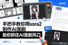 手把手教你用sora2制作AI漫剧，助你抓住AI漫剧风口