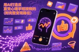 用AI打造“反直觉”心理学短视频的流量密码（附完整变现路径）