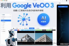 利l用Google Veo 3创建人工智能AI生成式电影制作课程，使用人工智能的力量创建令人惊叹的视频
