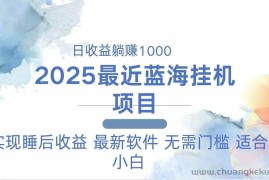 （14488期）2025最新挂机躺赚项目 一台电脑轻松日入500