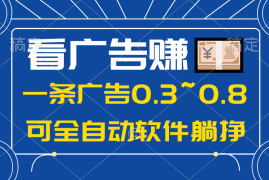 （10414期）24年蓝海项目，可躺赚广告收益，一部手机轻松日入500+，数据实时可查