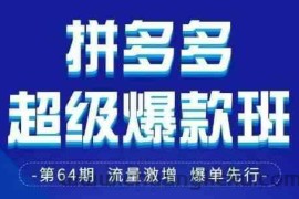 拼多多超级爆款班64期线下课资料3月28-29号pdf和思维导图