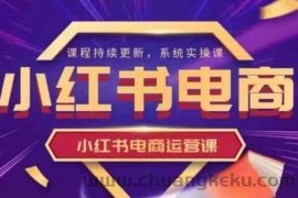 小红书电商运营实操课，​新手从0~1落地实操