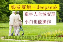 银发赛道+deepseek数字人全域变现，小白也能操作