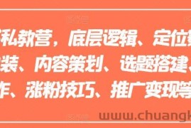 小红书私教营，底层逻辑、定位赛道、账号包装、内容策划、选题搭建、爆款创作、涨粉技巧、推广变现等等