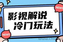 影视解说冷门玩法，搬运国外影视解说视频，小白照抄也能日入过百！【视频教程】