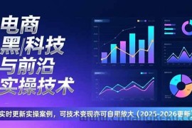 （17017期）电商黑科技与前沿实操技术：实时更新实操案例，可技术变现亦可自用放大（2026更新）